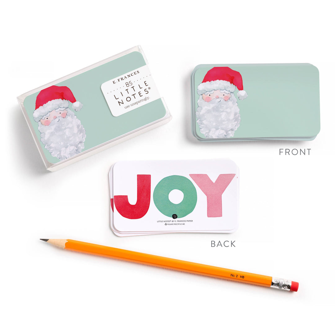 E. Frances Paper Cards Vintage Santa Little Notes