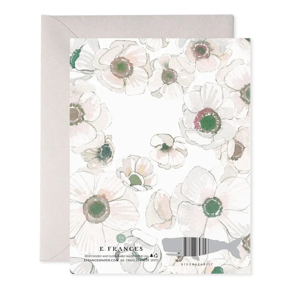 E. Frances Paper Cards White Flower Wedding