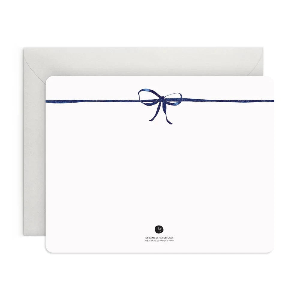 E. Frances Paper Paper Navy Bow Flat Notes
