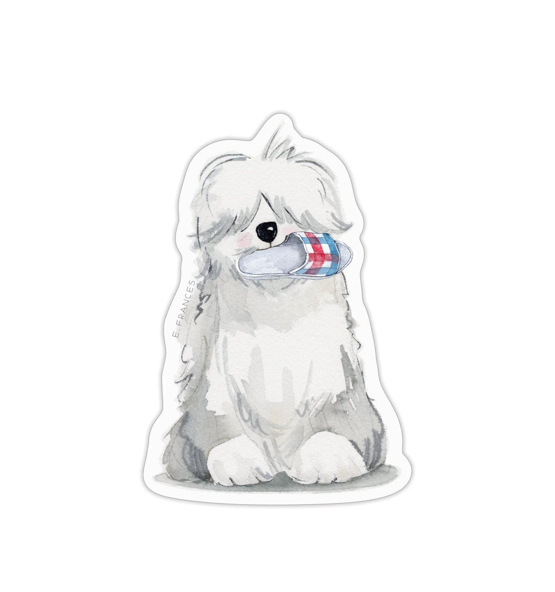 E. Frances Paper Sticker Fluffy Dog Sticker