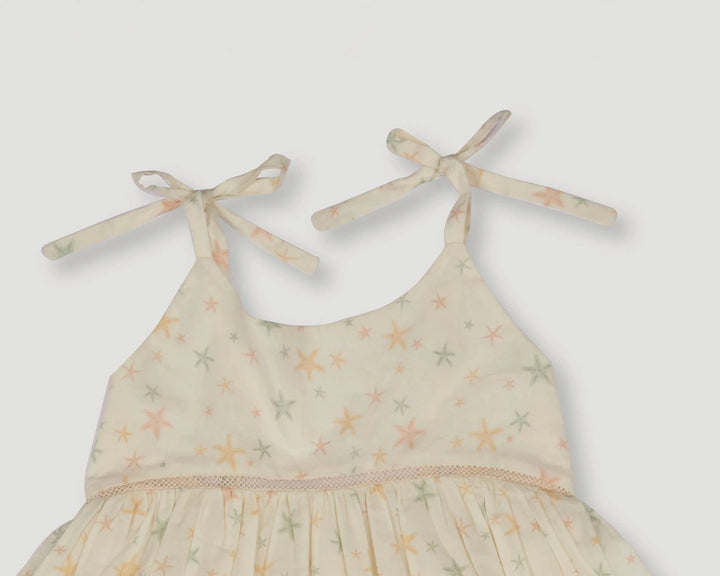 Early Sunday Baby Alice Dress - Star Fishes