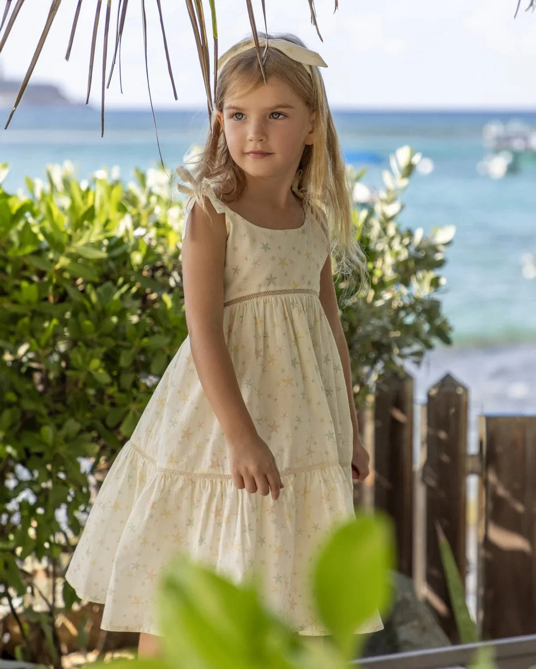 Early Sunday Baby Alice Dress - Star Fishes