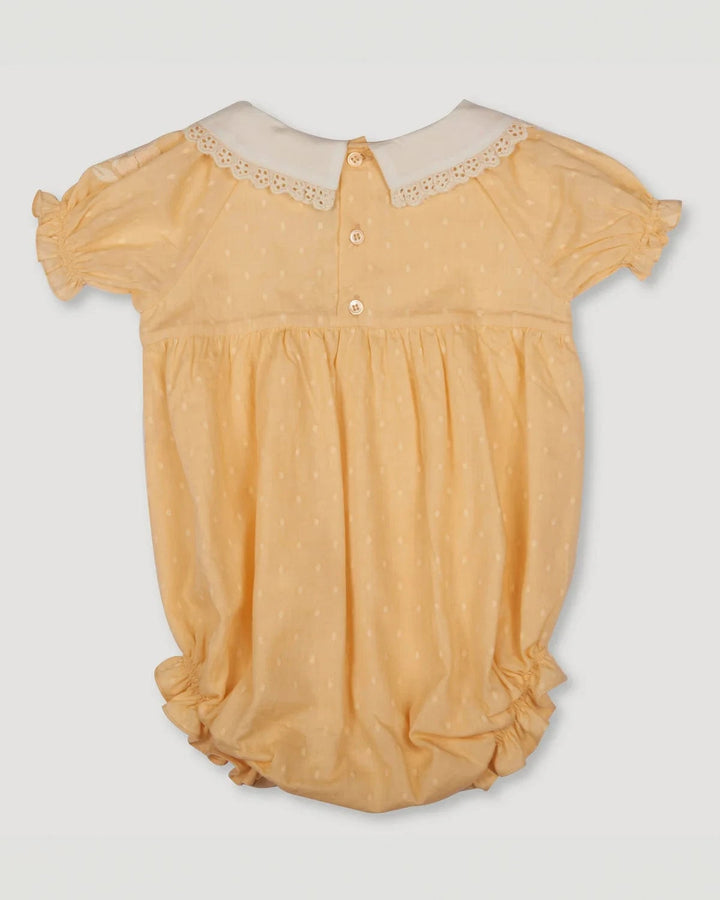 Early Sunday Baby Martha Baby Bubble Romper - Vanilla