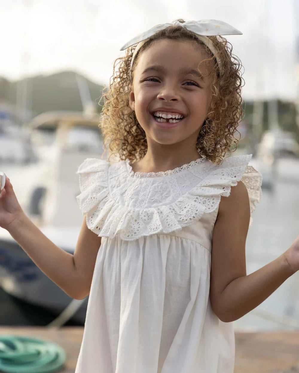 Early Sunday Baby Natasha Dress - Ivory