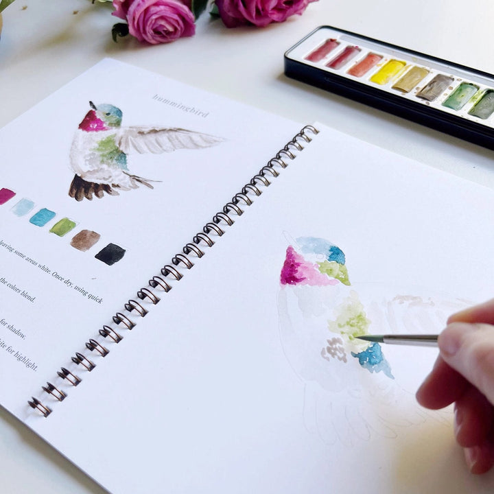 Emily Lex Art Supplies Watercolor Workbook: Birds