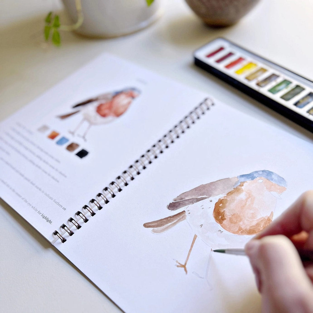 Emily Lex Art Supplies Watercolor Workbook: Birds