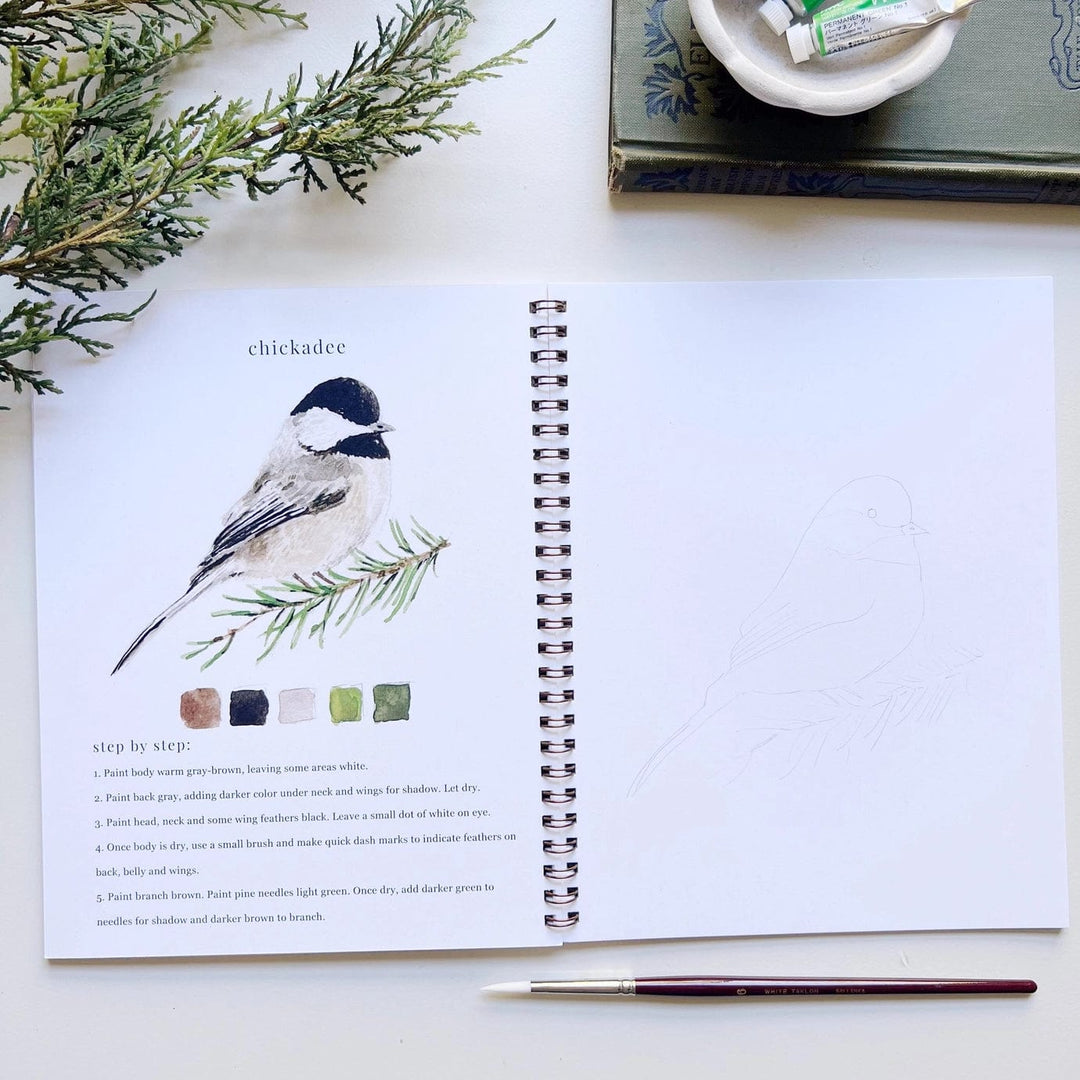 Emily Lex Art Supplies Watercolor Workbook: Birds