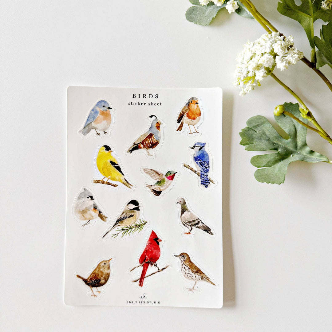 emily lex studio Cards Birds Sticker Sheets