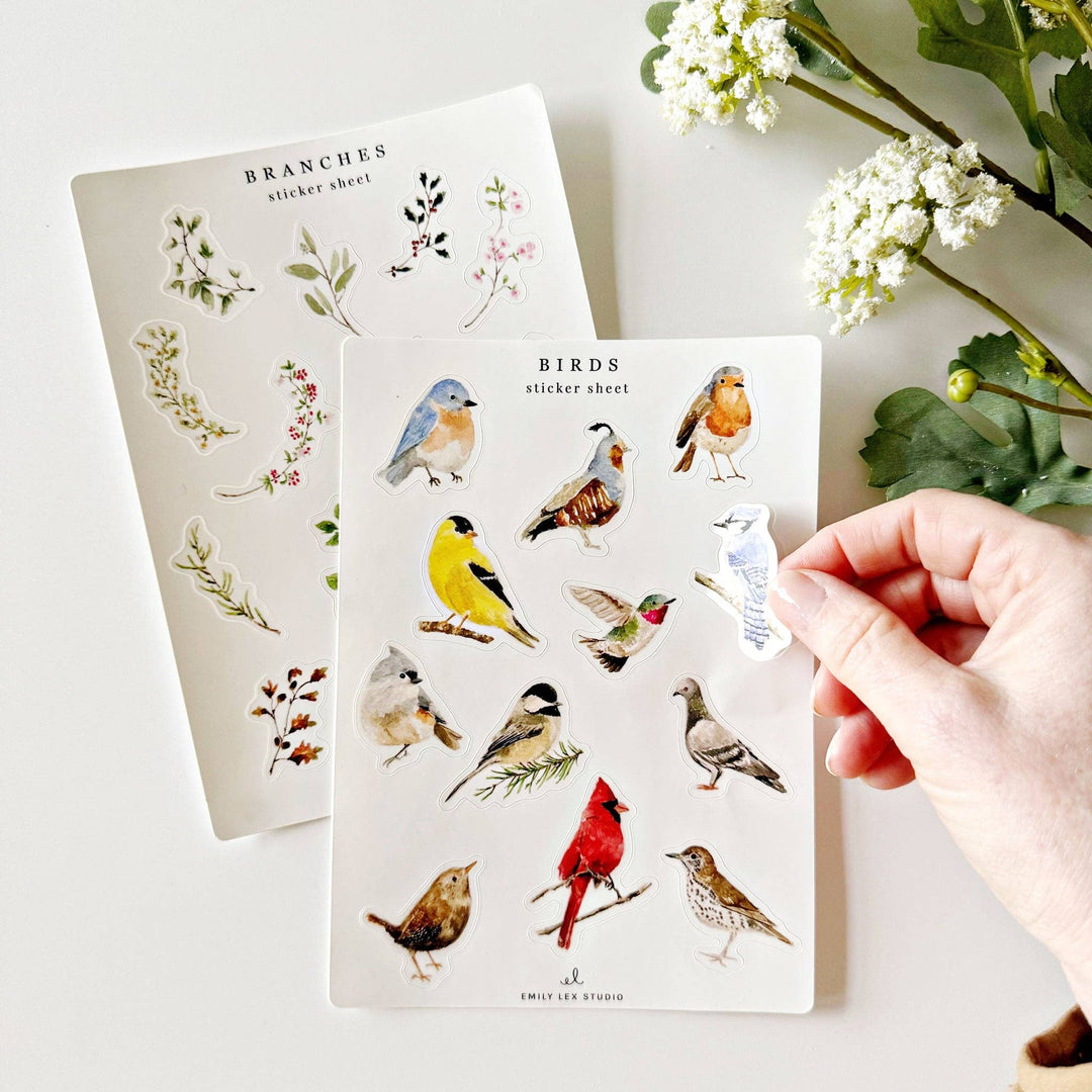 emily lex studio Cards Birds Sticker Sheets