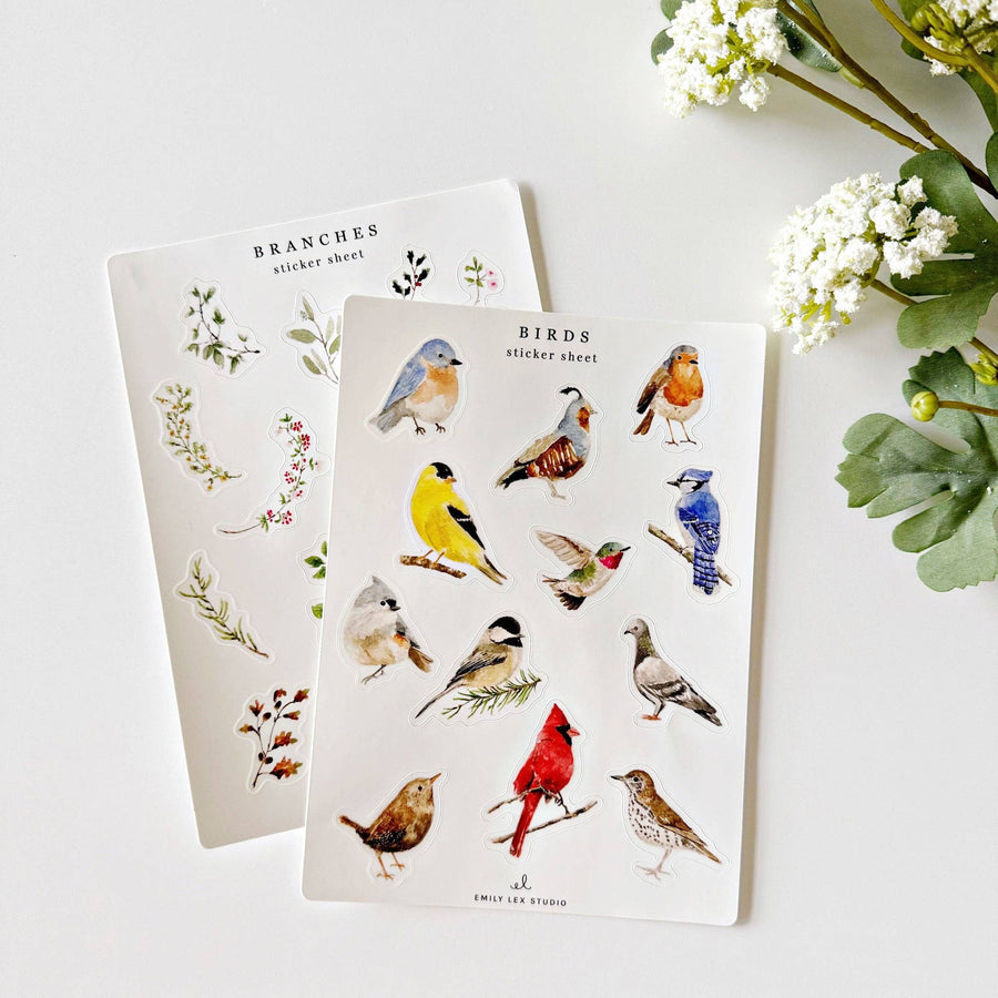 emily lex studio Cards Birds Sticker Sheets