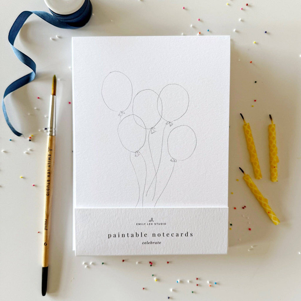 emily lex studio Cards Celebrate Paintable Notecards