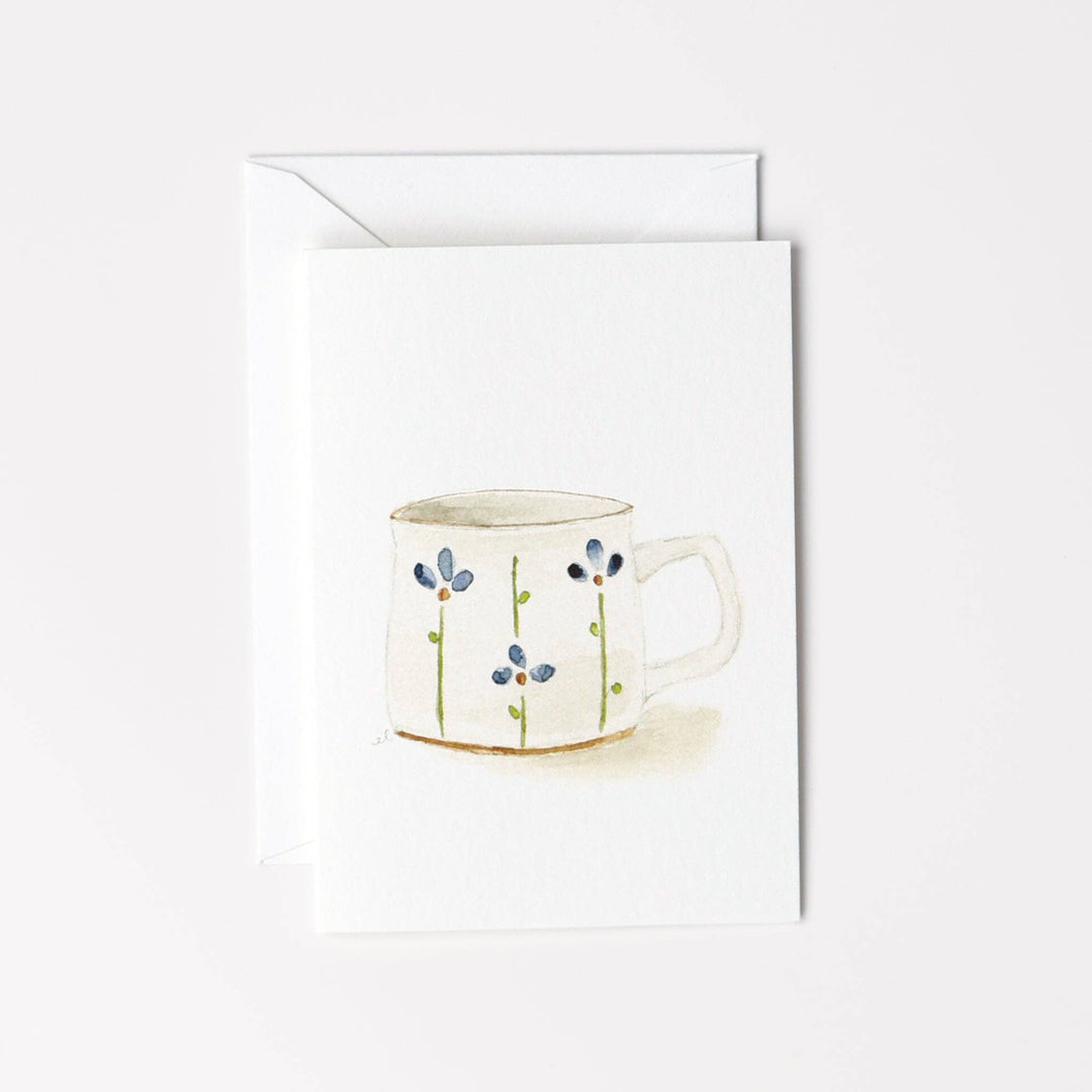 emily lex studio Cards Flower mug mini notecard