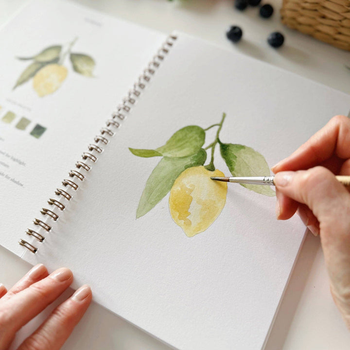 emily lex studio Gifts Fruit watercolor workbook