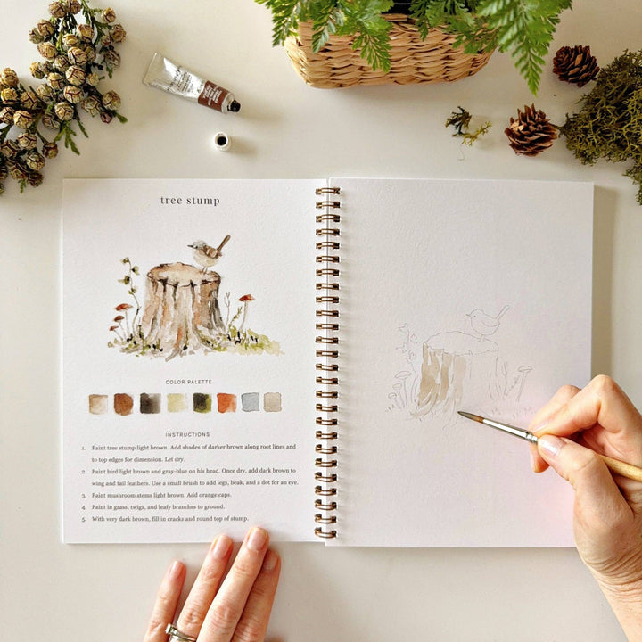 emily lex studio Gifts Watercolor Workbook: Woodland