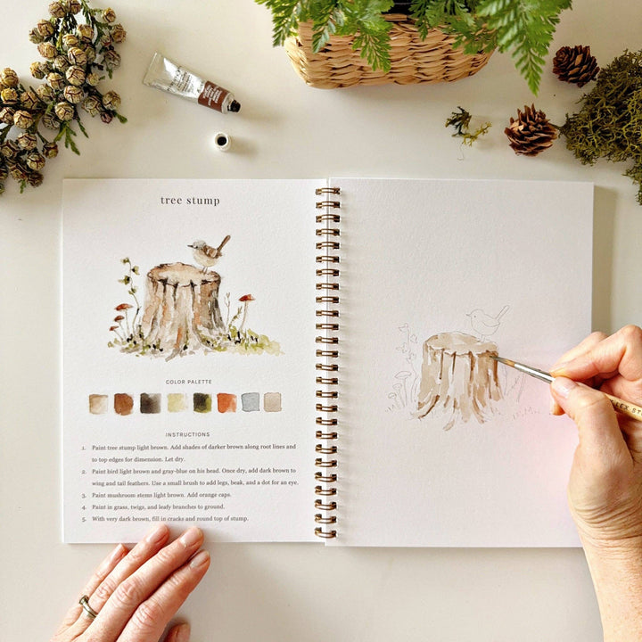 emily lex studio Gifts Watercolor Workbook: Woodland