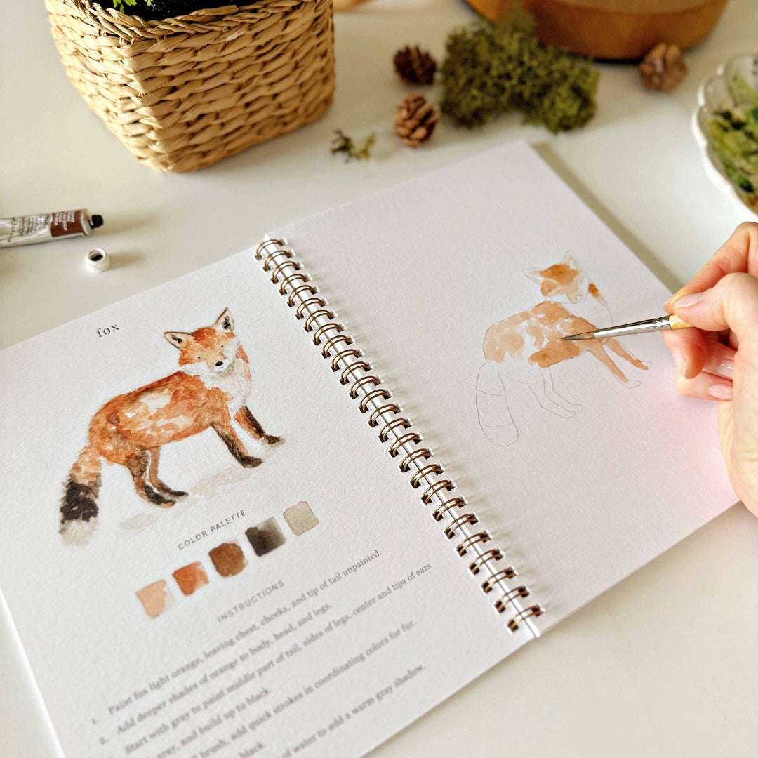 emily lex studio Gifts Watercolor Workbook: Woodland