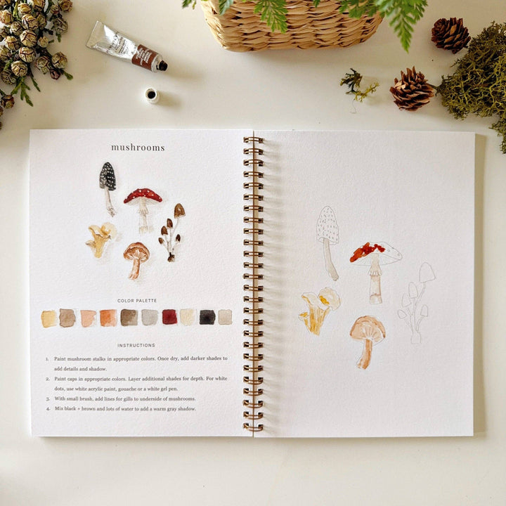 emily lex studio Gifts Watercolor Workbook: Woodland