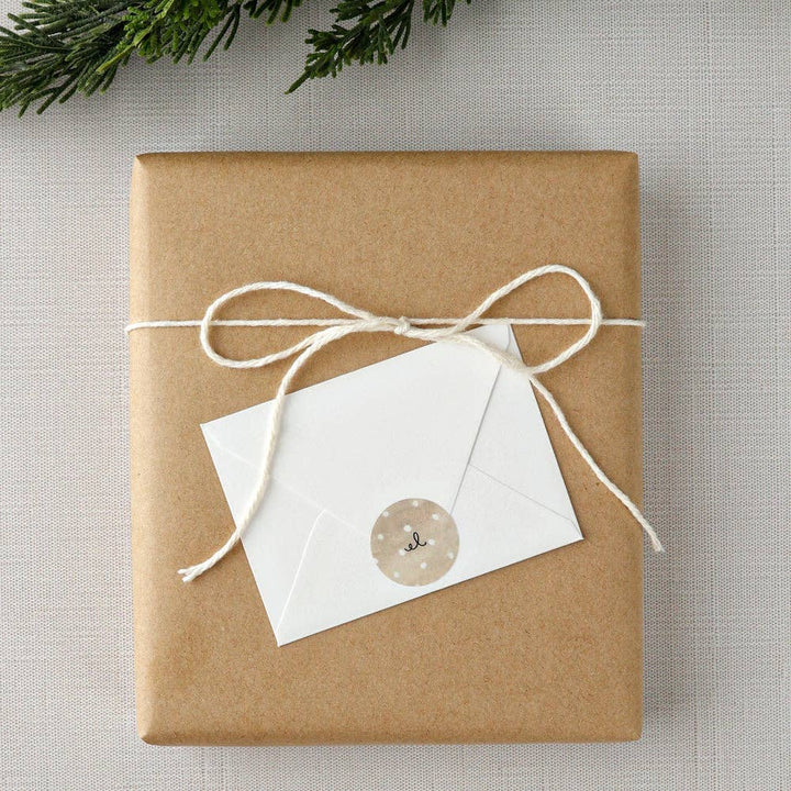 emily lex studio Holiday Blue roof house mini notecard