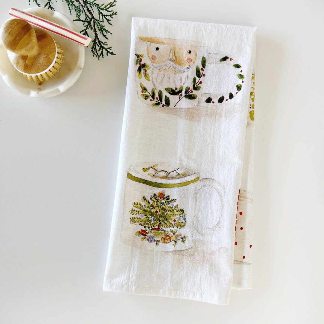 emily lex studio Holiday Christmas mugs tea towel