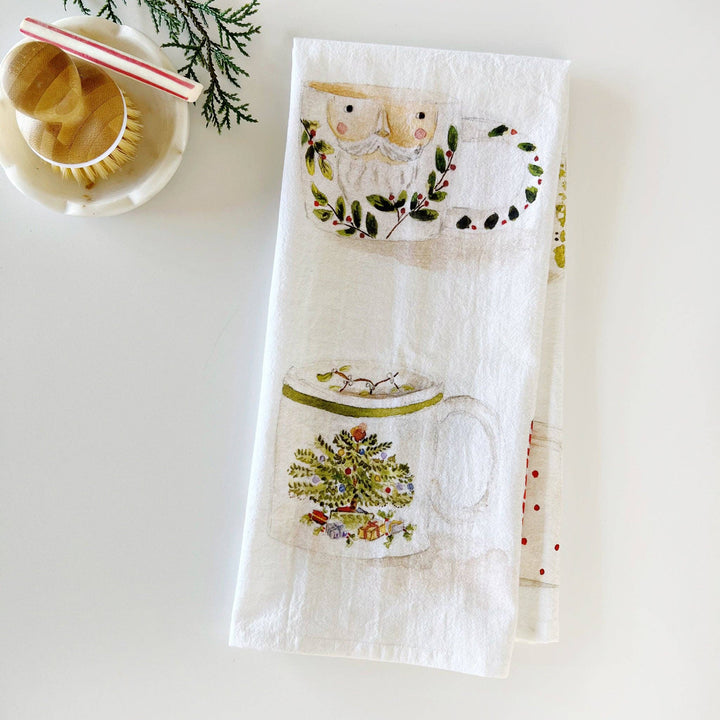 emily lex studio Holiday Christmas mugs tea towel