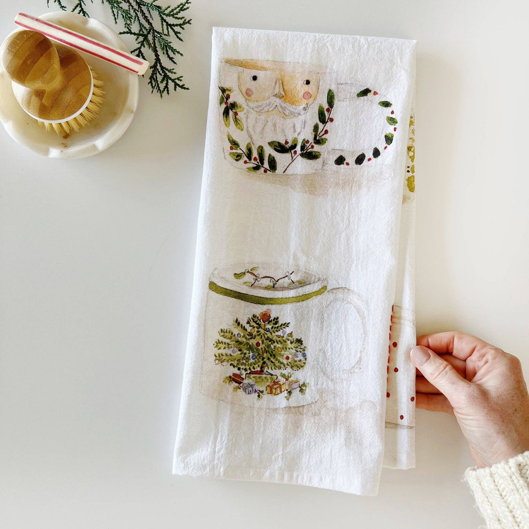 emily lex studio Holiday Christmas mugs tea towel