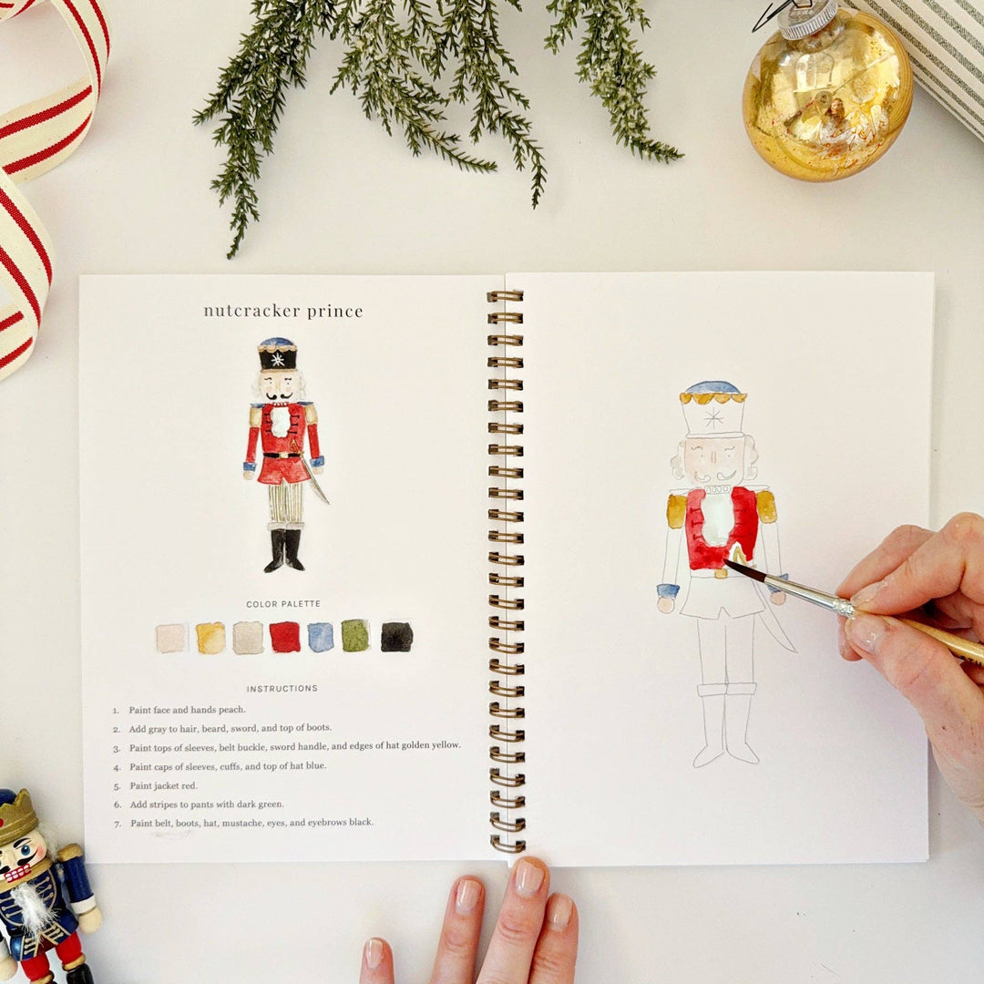 emily lex studio Holiday Nutcracker watercolor workbook