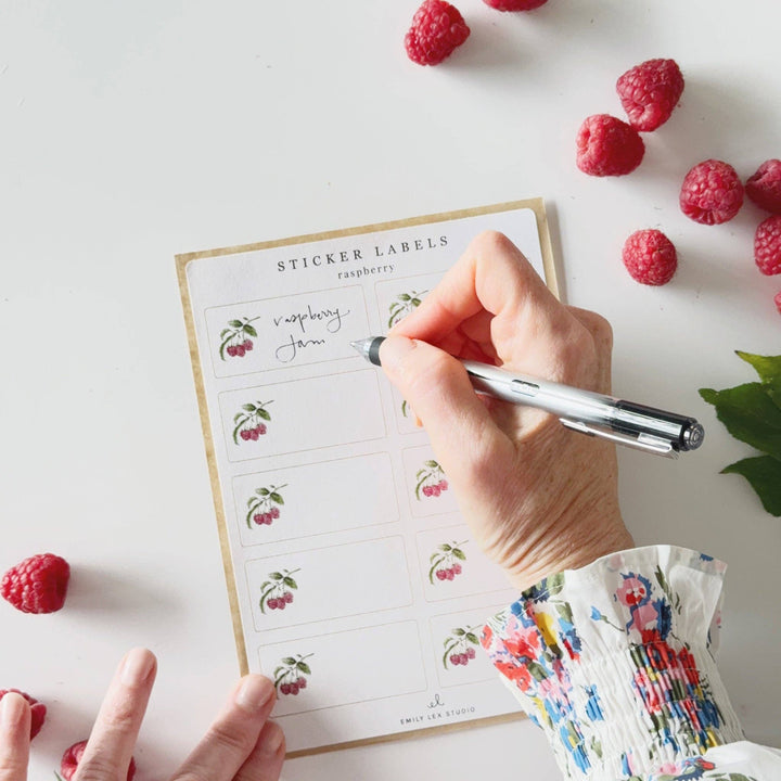 emily lex studio Party Raspberry sticker labels