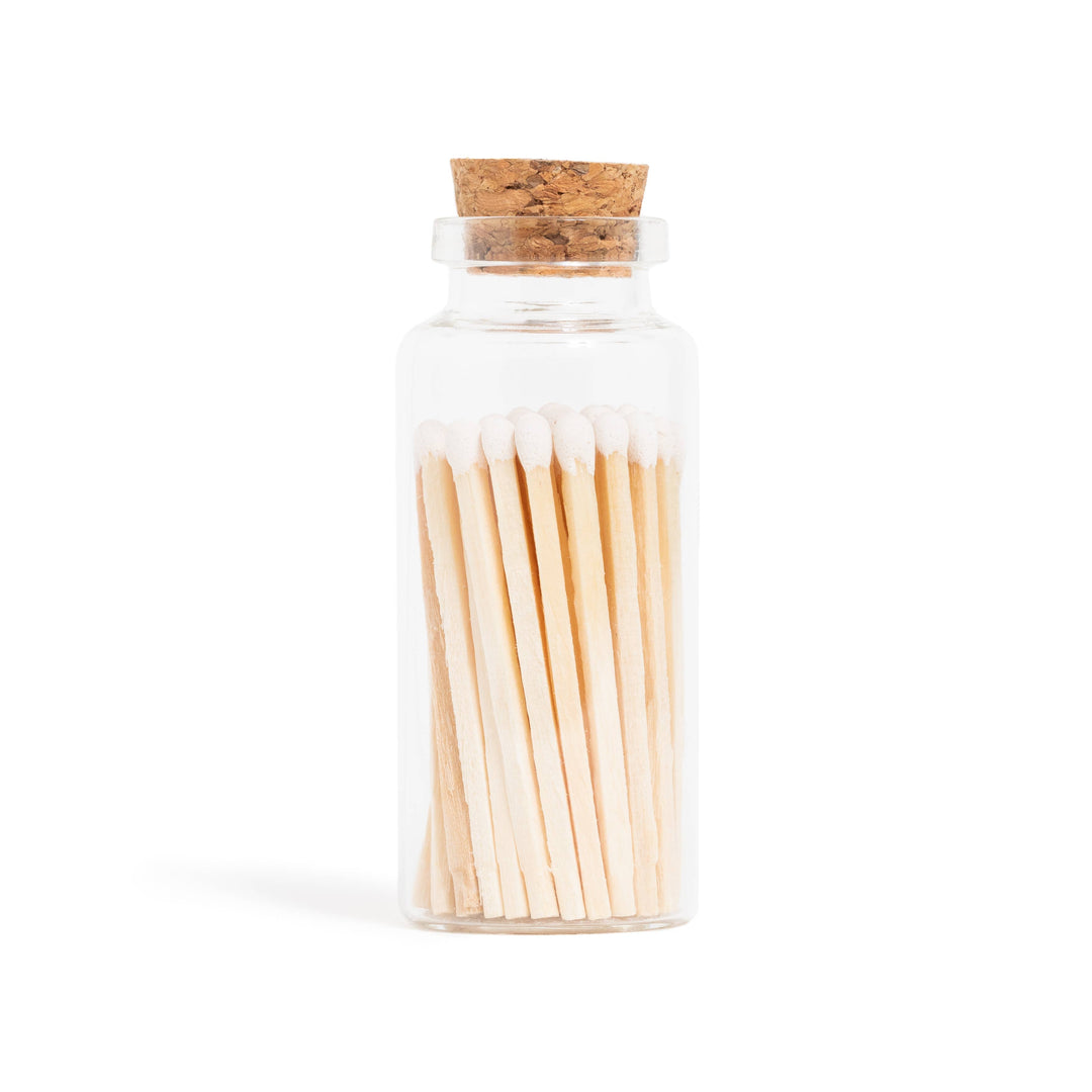 Enlighten the Occasion Gifts White Matches in Medium Corked Vial