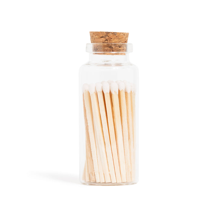 Enlighten the Occasion Gifts White Matches in Medium Corked Vial
