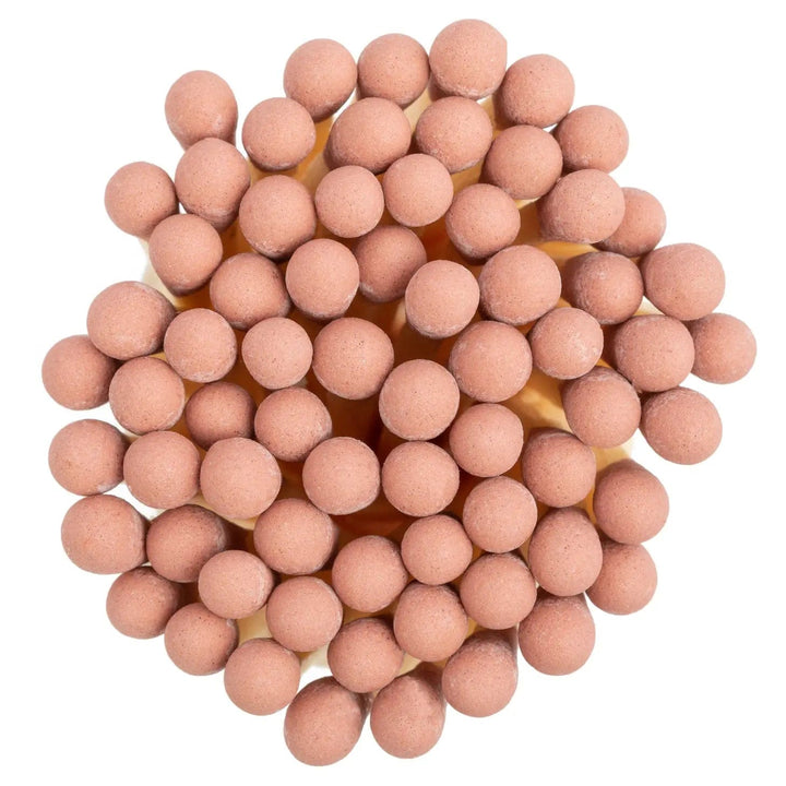 Enlighten the Occasion Matches Dusty Rose Matches in Small Corked Vial