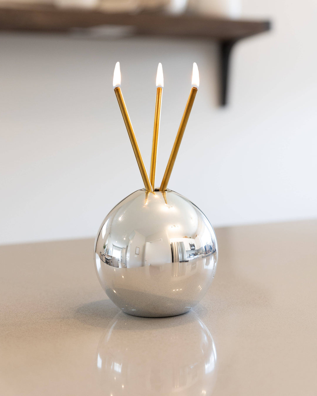 Everlasting Candle Co. Vase Neva Vase, Silver Metallic