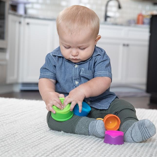 Fat Brain Toys Baby Toy Dimpl Stack