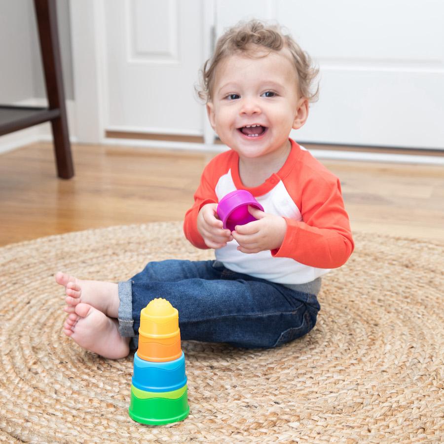 Fat Brain Toys Baby Toy Dimpl Stack