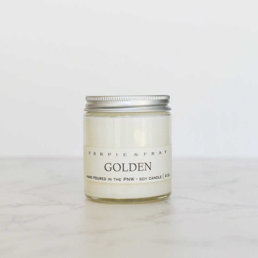 Ferpie & Fray Candle 4oz Golden Candle