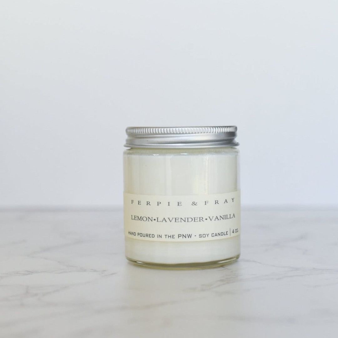 Ferpie & Fray Candle 4oz Lemon Lavender Vanilla Candle