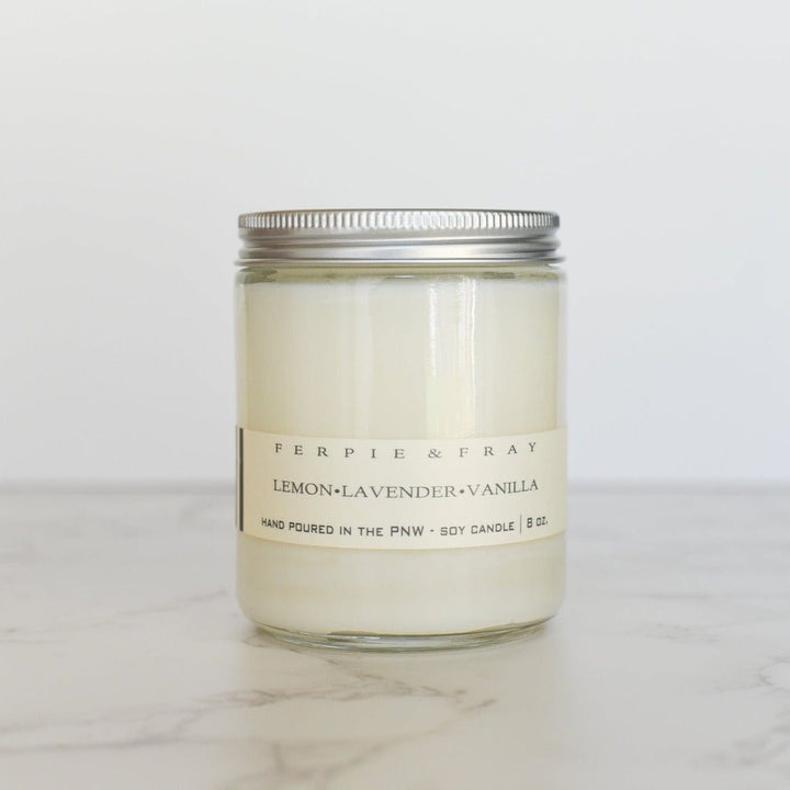 Ferpie & Fray Candle Lemon Lavender Vanilla Candle