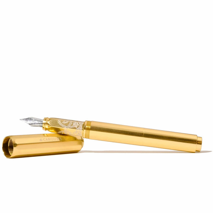 Ferris Wheel Press Fountain Pen Limited Edition | Aluminum Carousel Fountain Pen - Plaited Gold Tress