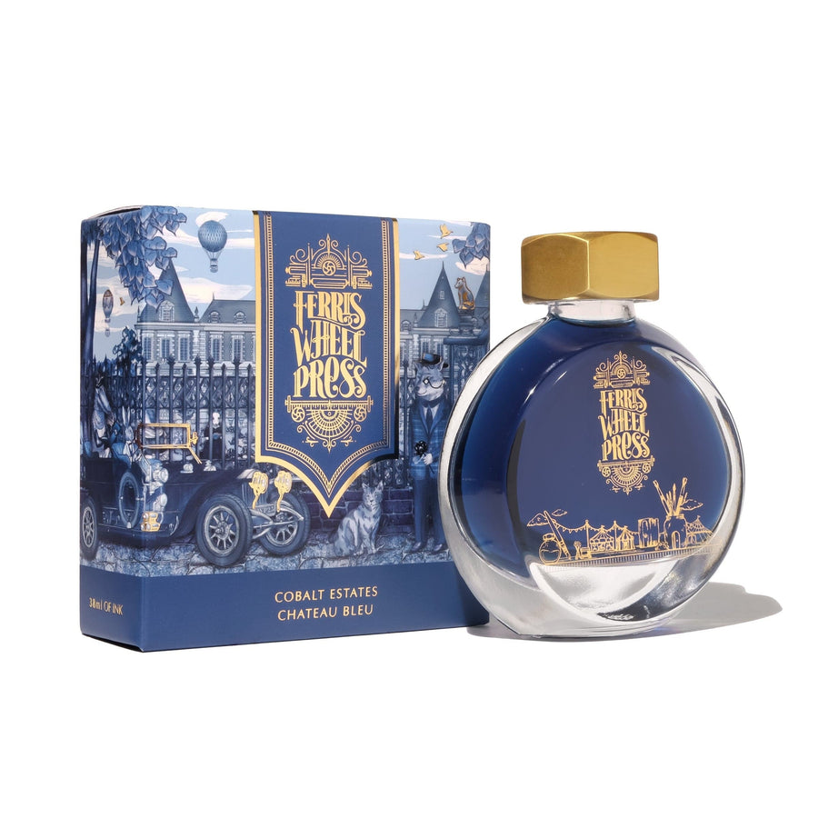Ferris Wheel Press Paper 38ml Fountain Pen Ink - Cobalt Estates | Ferris Wheel Press