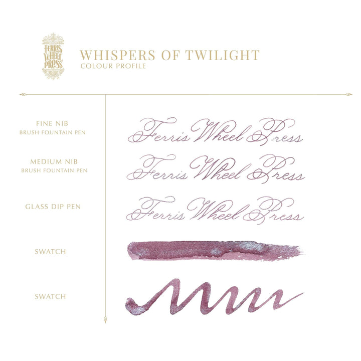 Ferris Wheel Press Paper Ferritales 10ml Fountain Pen Ink - Whispers Of Twilight | Ferris Wheel Press