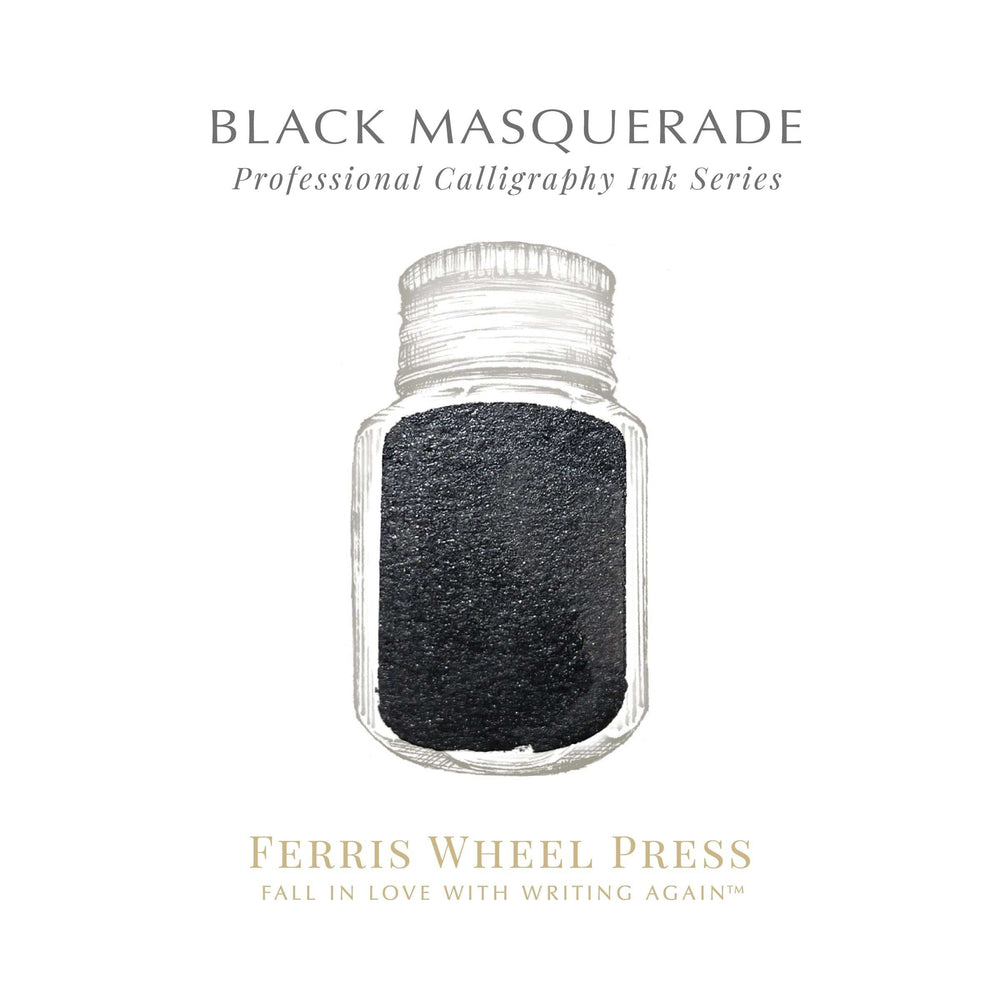 Ferris Wheel Press Pen Ink & Refills 28ml Black Masquerade
