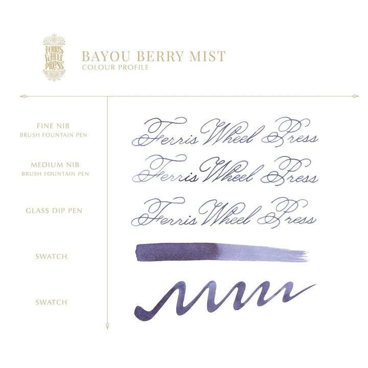 Ferris Wheel Press Pen Ink & Refills 38ml Bayou Berry Mist Ink