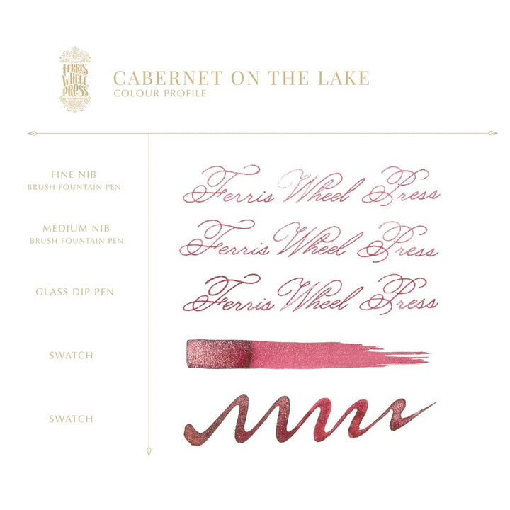 Ferris Wheel Press Pen Ink & Refills 38ml Cabernet on the Lake Ink