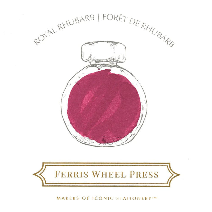 Ferris Wheel Press Pen Ink & Refills 38ml Royal Rhubarb Ink