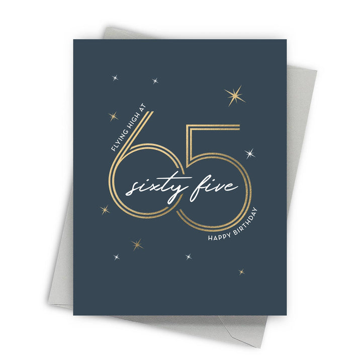 Fine Moments Cards Flying High at 65 Milestone Birthday Card