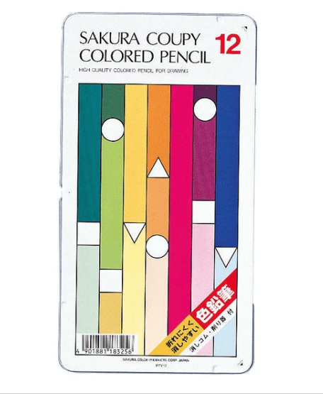 Fuji Paper Sakura Colored Pencils - 12 Colors