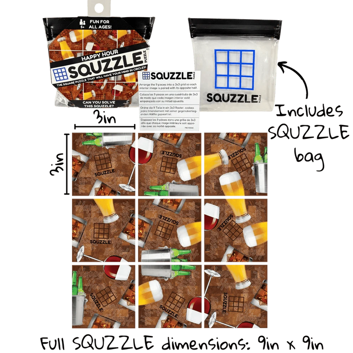Fun Squared Games Puzzle Happy Hour Squzzle Puzzle | Fun Squared Games