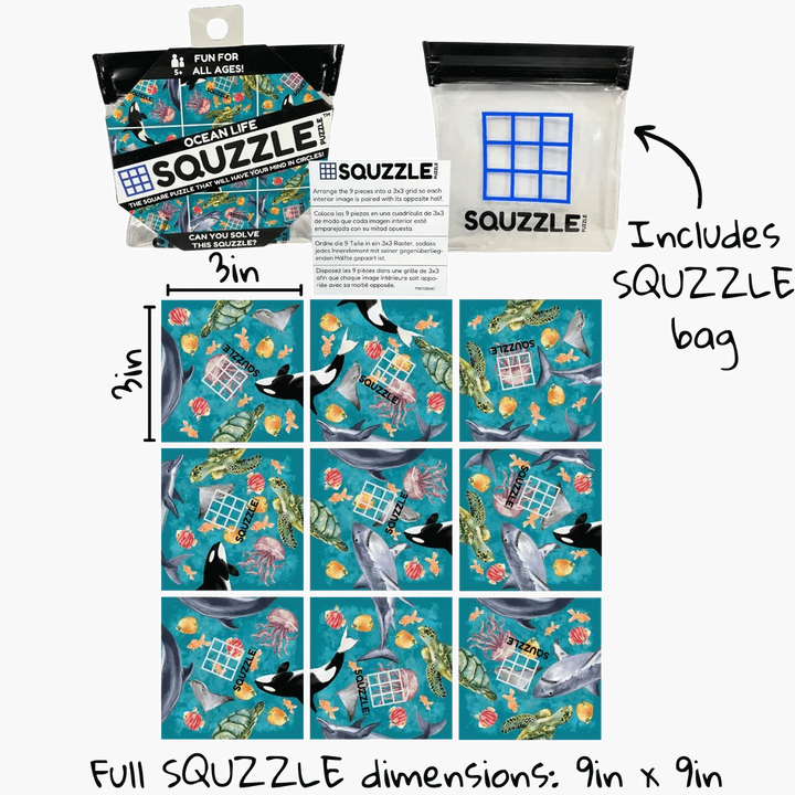 Fun Squared Games Puzzle Ocean Life Squzzle Puzzle | Fun Squared Games