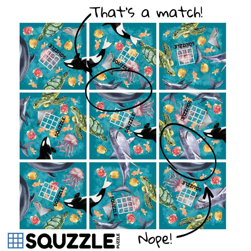 Fun Squared Games Puzzle Ocean Life Squzzle Puzzle | Fun Squared Games