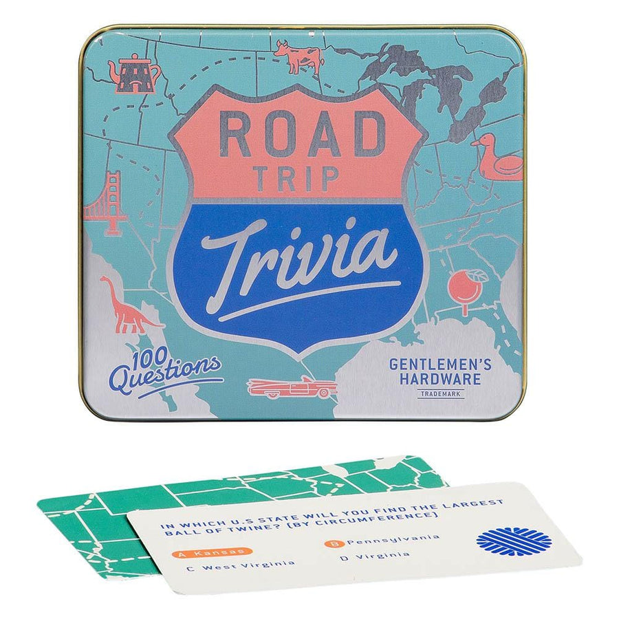 Gentlemen's Hardware Card Games American Road Trip Trivia
