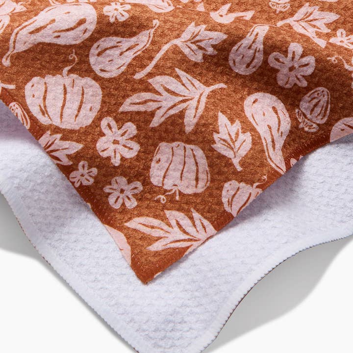 Geometry Holiday Farm Harvesting Days Tea Towel